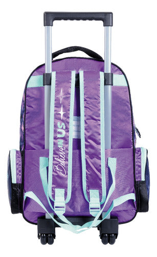 Mochila Con Carro Frozen Con Lic. Original 18'' 57817