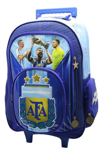 Mochila Con Carro Afa Messi Af121 Original 18''
