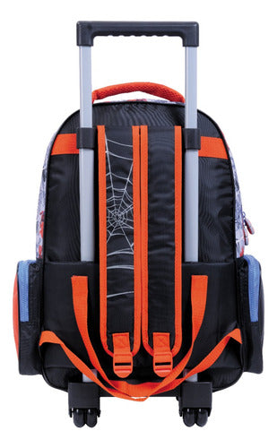 Mochila Con Carro Spiderman Con Lic. Original 18'' 11725