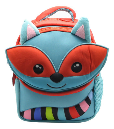 Mochila Espalda Mapache Para Jardín 11'' Fl211 Funny Land