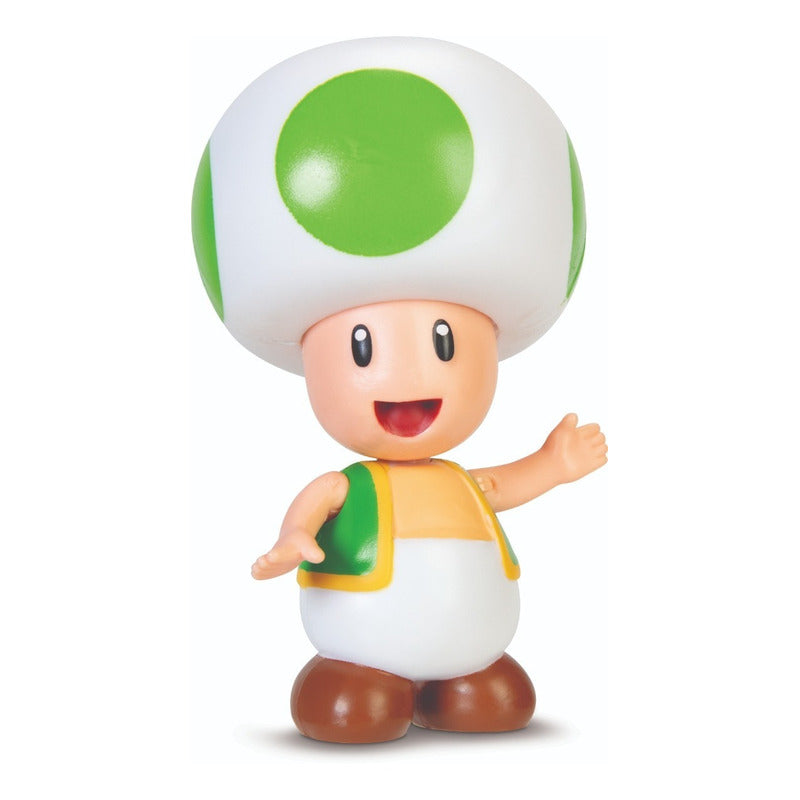 Muñeco Super Mario Figura Green Toad Articulada 10cm 40457