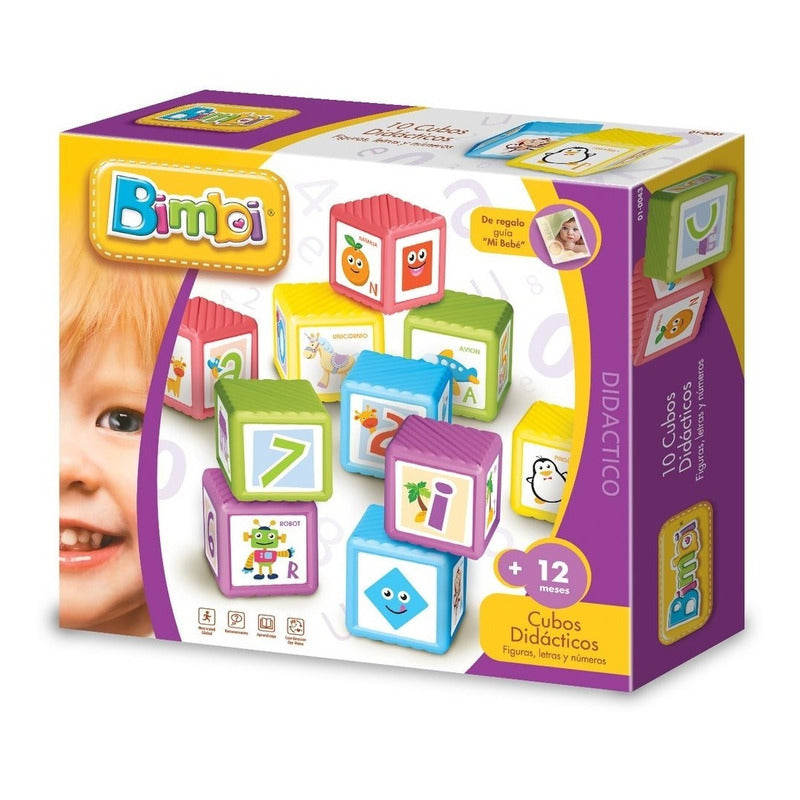 Bimbi Cubos Didacticos Para Bebe De 8 Bloques Dimare 0043