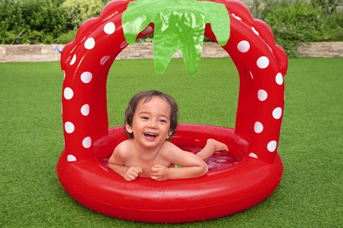 Pileta Inflable Frutilla Con Techo Protector 52387 Bestway