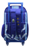 Mochila Con Carro Afa 18 Pulgadas Legitima Cresko Af121 Color Azul Diseño De La Tela Liso