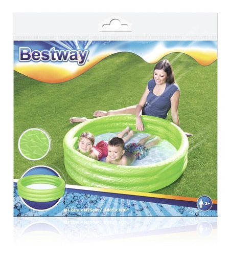 Pileta Inflable Redonda Tres Anillos 122 X25cm Bestway 51025