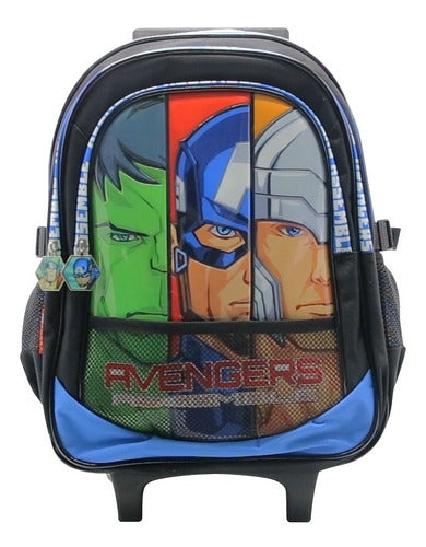Mochila Con Carro Avengers Vengadores Sp584 Original 16''