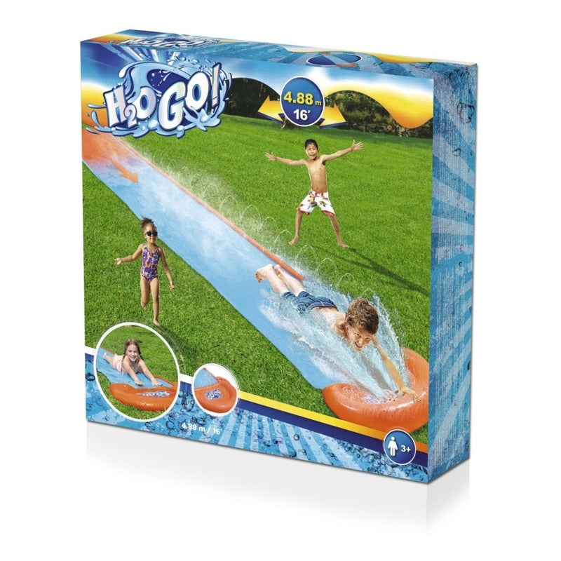 Deslizador De Agua Tobogan Inflable H2ogo 4,88mts Bestway