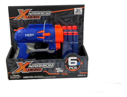Pistola Hero X Warrior 6 Dardos 53907