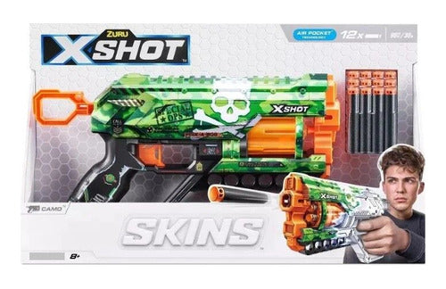 Pistola X-shot Skins Griefer Con Dardos Original Zuru 7326