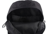 Mochila De Espalda Urbana 17'' Wabro 11039 Color Negro Diseño De La Tela Lisa