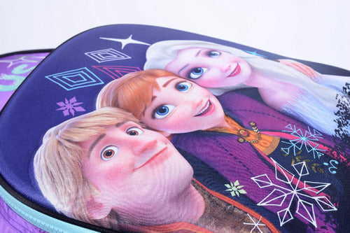 Mochila Con Carro Frozen Con Lic. Original 18'' 57817