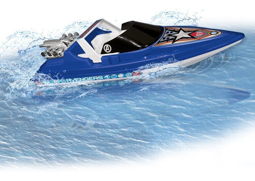 Lancha Avengers High Boat  Accion En El Agua Ditoys 2547