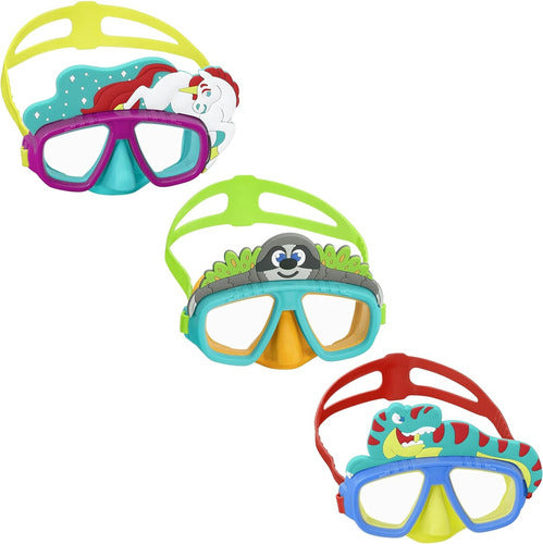 Mascara De Buceo Animalitos Infantil Bestway 22064