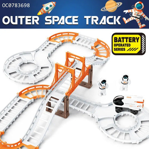 Super Pista Nave Espacial Con Astronautas 53765