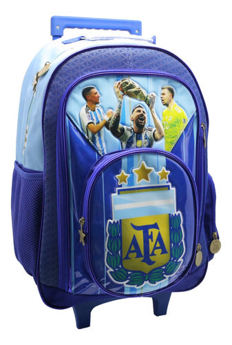 Mochila Con Carro Afa Messi Af121 Original 18''
