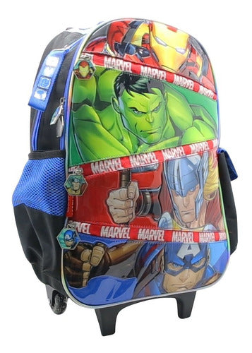 Mochila Con Carro Avengers Vengadores Sp590 Original 18''