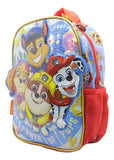 Mochila Espalda Paw Patrol Jardin Pw123 Orig. 12'' Color Celeste Diseño De La Tela Estampado