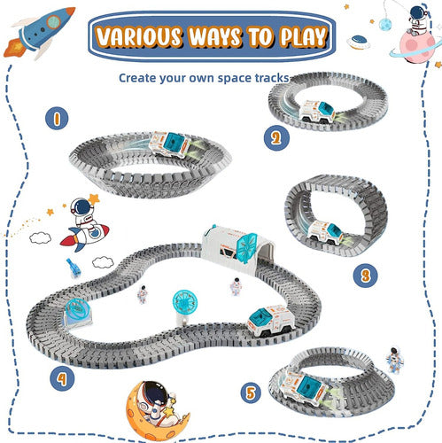 Super Pista Nave Espacial Con Astronautas 53780