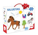 Rompezabezas Siluetas Puzzle Didactico Infantil 3028 Antex