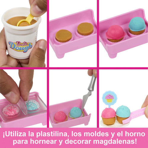 Barbie Muñeca Pasteleria Con Accesorios Orig.mattel Hjy19