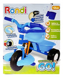 Triciclo Go! Azul Con Barra Arrastre Rondi 3020