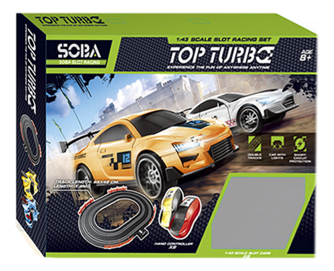 Pista De Carreras Soba Slot Racing Top Turbo Autos Con Luz