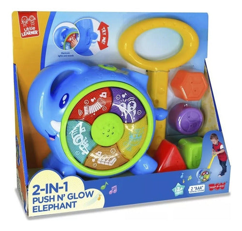 Caminador Arrastre Elefante 2 En 1 Luz Y Sonido 4531t