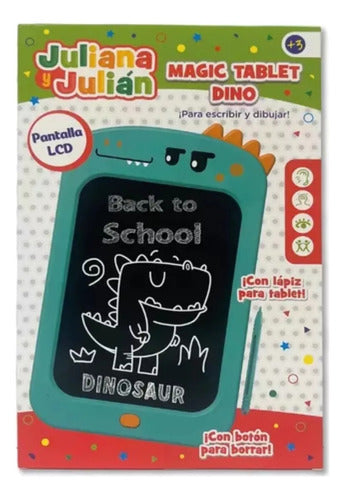 Tablet Magic Dino Juliana Y Julian Pantalla Lcd Con Lapiz