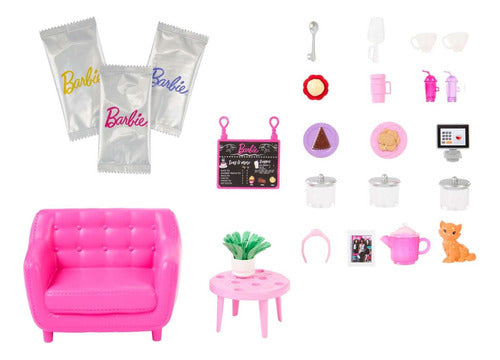 Barbie Muñeca Cafeteria Tienda De Cafe Orig.mattel Hkt94
