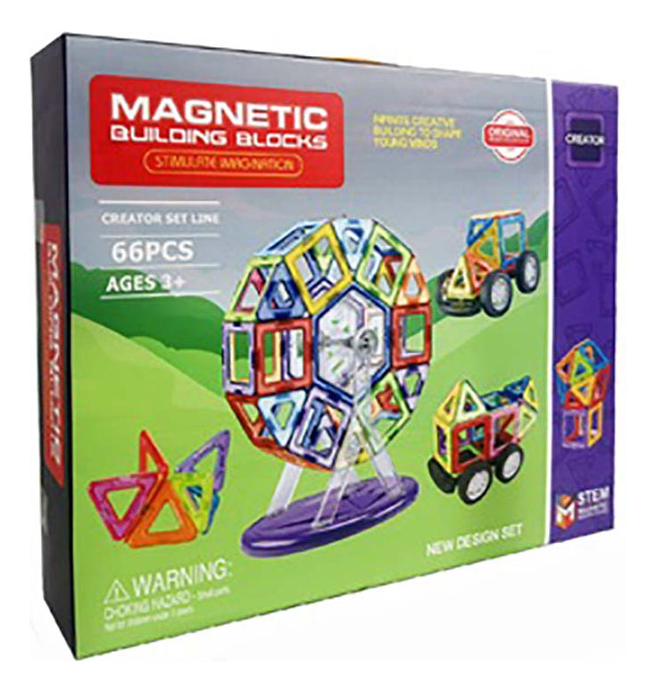 Magneticos Set Contrucciones Creativas 66 Piezas Fl262