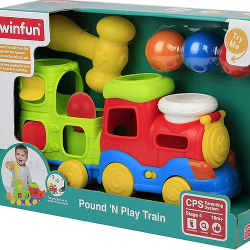 Tren Didáctico C/pelotitas Martillo Luz Y Sonido Winfun 0780