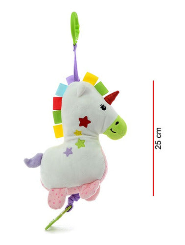 Peluche Cunero Musical Unicornio 25cm Phi Phi Toys 8742