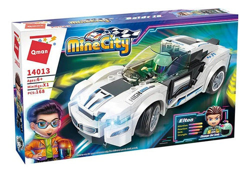 Auto Bmw I8 Bloques P/armar 168 Piezas 14013 Qman