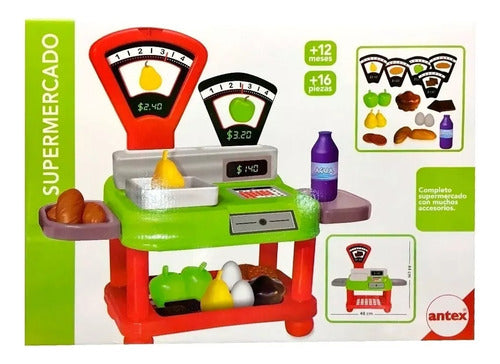 Supermercado Juego Didactico Con 16 Piezas Original Antex