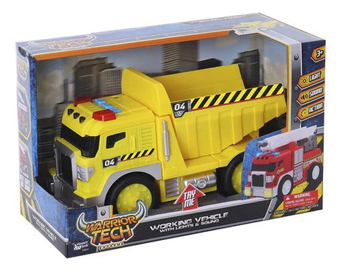 Camion Volcador Urbano Con Luz Y Sonido Motor Rush Ik0488