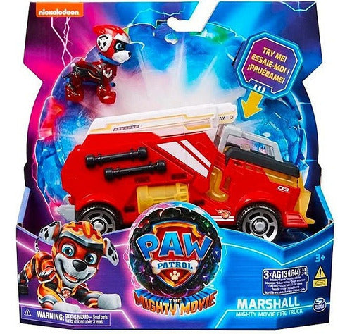 Paw Patrol Marshall Auto C/figura Luz Y Sonido Orig. 17776mc