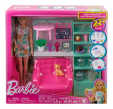 Barbie Muñeca Cafeteria Tienda De Cafe Orig.mattel Hkt94