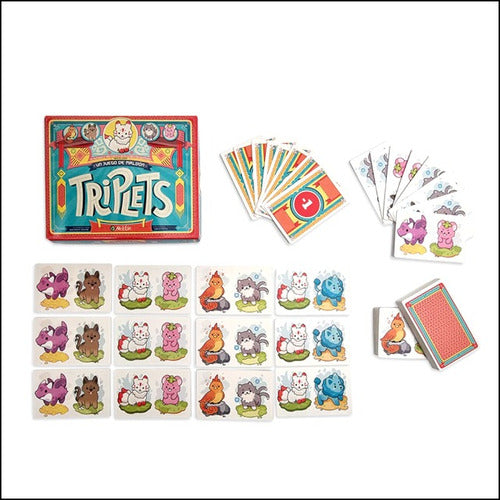 Triplets Juego De Mesa Original Maldon
