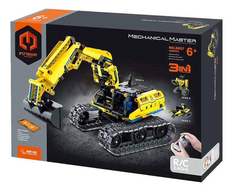 Excavadora A Radio Control 430 Piezas Bloques P/armar Ft204