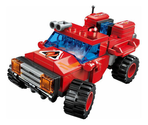 Bomberos Set Transformers Bloques P/armar 1416 Qman