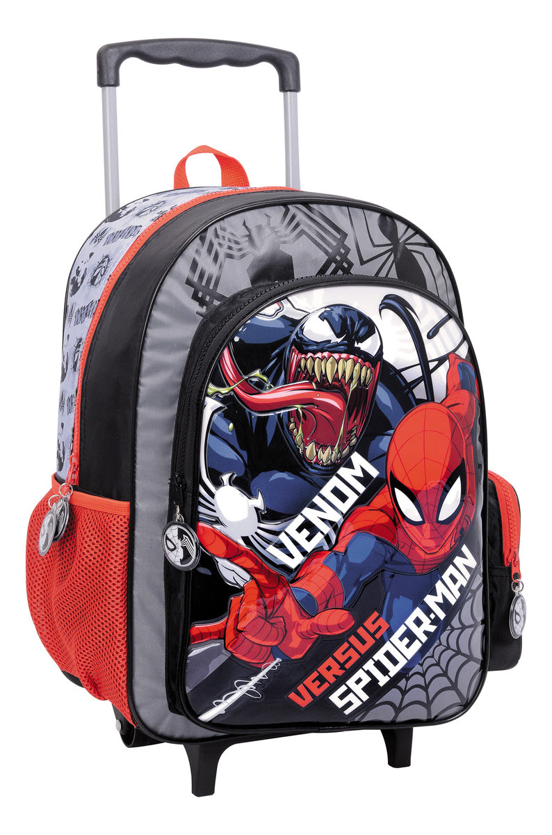 Mochila Spiderman Con Carro 16 Wabro 38250