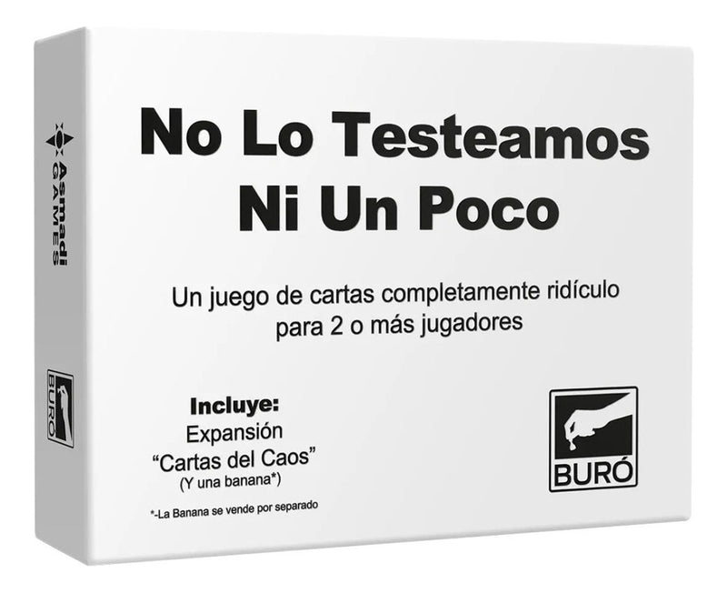 No Lo Testeamos Ni Un Poco Juego De Mesa Cartas Buro