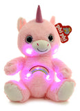 Peluche Unicornio Con Luz 28cm Phi Phi Toys 1634