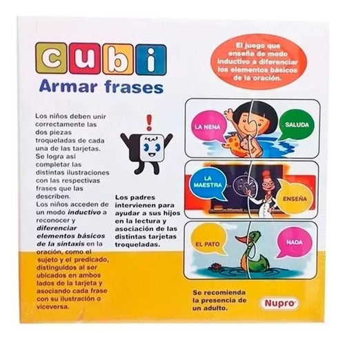 Cubi Armar Frases Juego De Mesa Didactico Nupro 1407