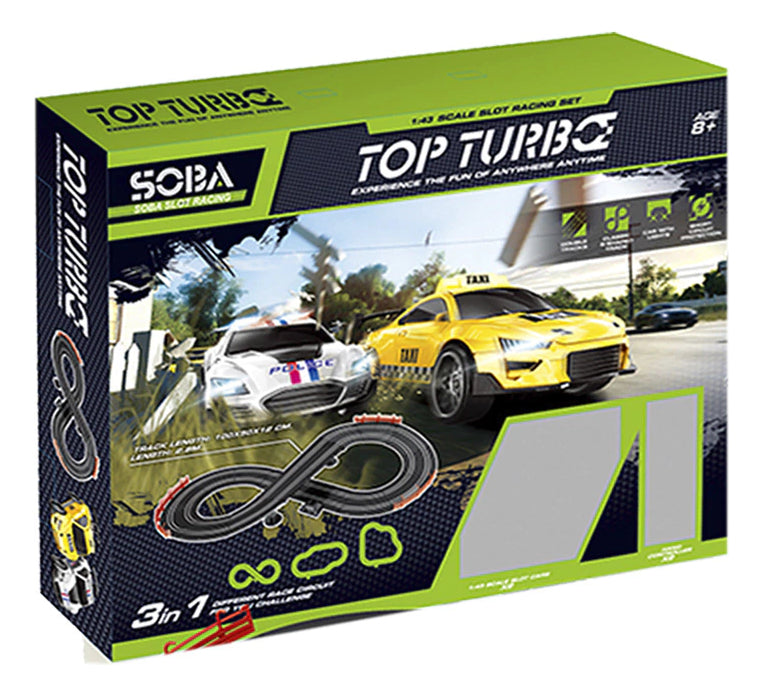 Pista De Carreras Soba Slot Racing 3 En 1 Turbo Autos C/luz