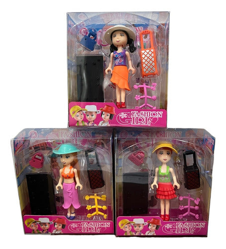 Muñeco Figura Fashion Girl Surtido Articulada 7,5cm 201246