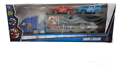 Camion A Friccion Avengers C/2 Autos 37cm 54393