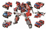 Bomberos Set Transformers Bloques P/armar 1416 Qman