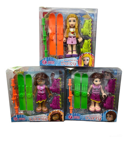 Muñeco Figura Skating Girl Surtido Articulada 7,5cm 201305