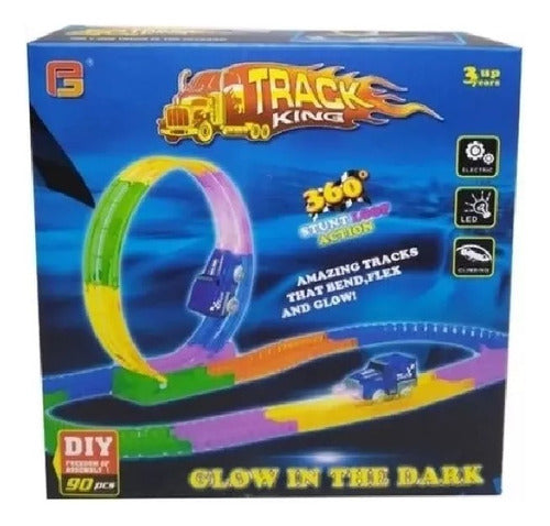 Track King Pista Flexible Encastrable Auto C/luz 52612 Color Multicolor
